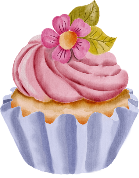 Cupcake Watercolor