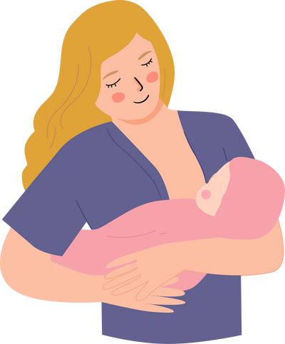 mother breastfeeding baby